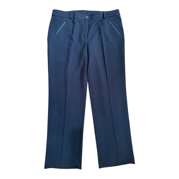 Anne Klein Pants - Classic Navy Blue Trousers